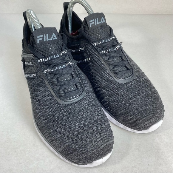 Fila Memory Foam Realm Speed Black Running Shoes Sneakers; Women’s Sz 7 Like NEW - Picture 6 of 14